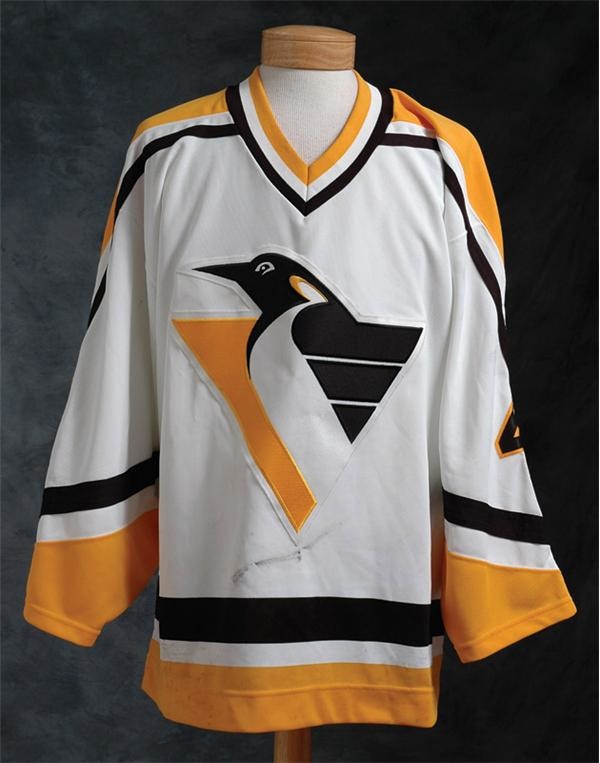 Hockey Equipment - 1996-97 Kevin Hatcher Pittsburgh Penguins Game Worn Jersey
