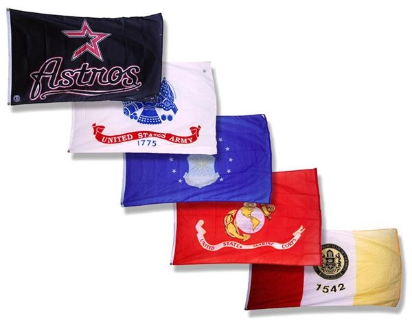 - Collection of Flags that few over PETCO Field in San Diego (5)