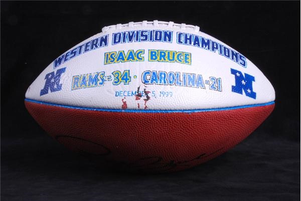 - 1999 Isaac Bruce St. Louis Rams Presentational Game Football