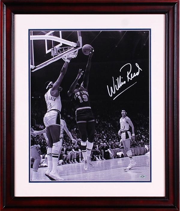 - Willis Reed Signed and Framed 16 x 20 Steiner