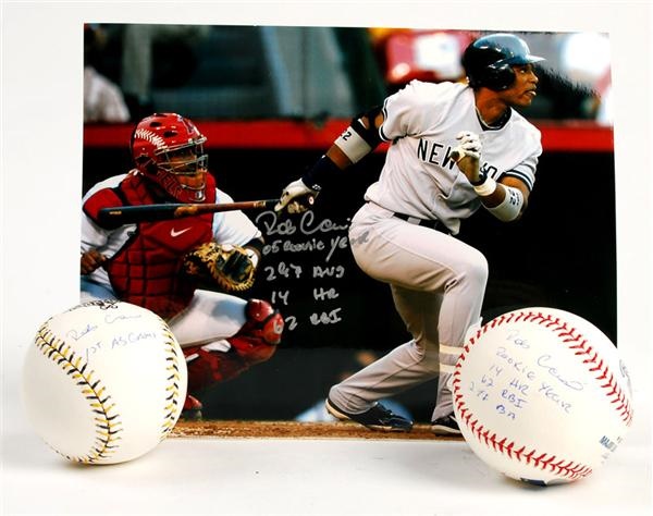 - Robinson Cano Yankees Signed Stat Pieces Steiner (3)