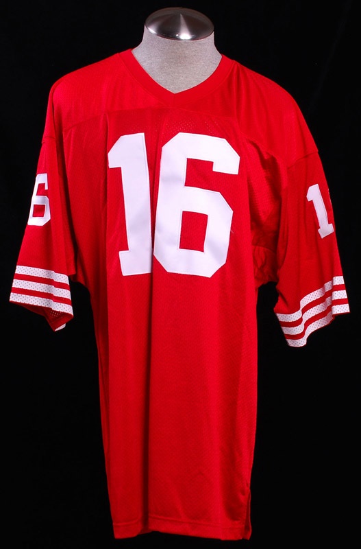Football - Joe Montana Signed 49ers Football Jersey UDA