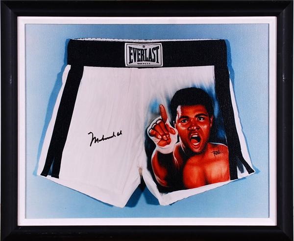 - Muhammad Ali Signed Print On Canvas