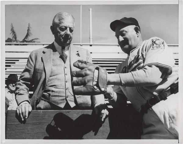 - 1939 Honus Wagner and John Heydler Baseball Photo