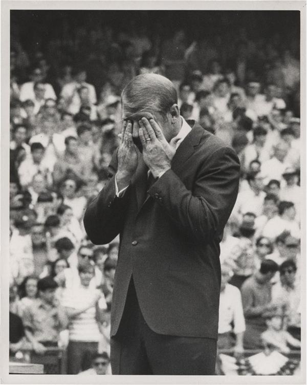 - Mickey Mantle Tearful Farewell Photograph (1968)