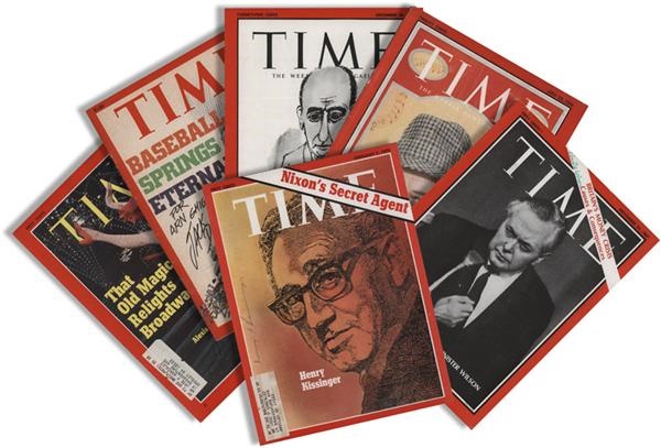 - Political and Historical Signed Time Magazine Covers (6)