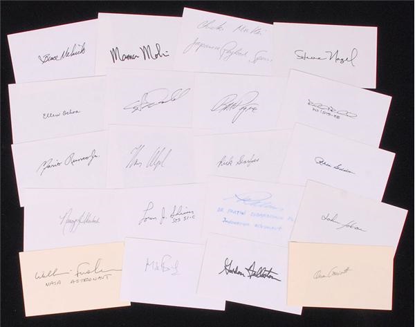 Rock And Pop Culture - Astronaut Signed Index Cards (77)