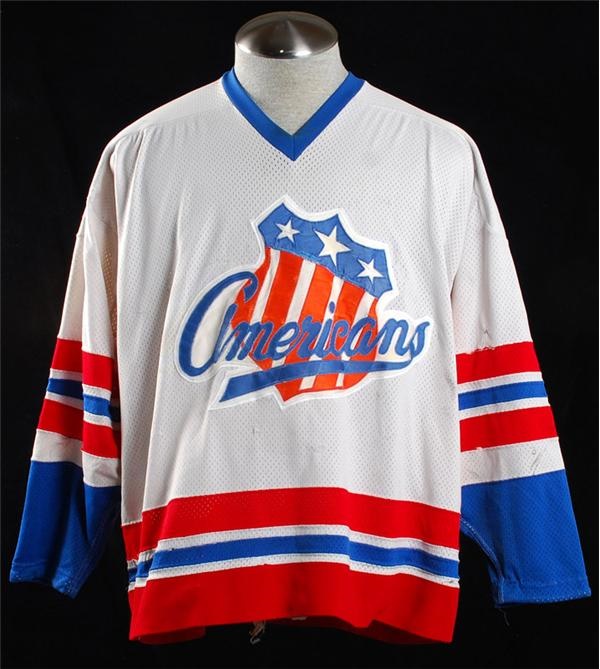 Hockey Equipment - 1977-78 Rochester Americans Game Worn Jersey