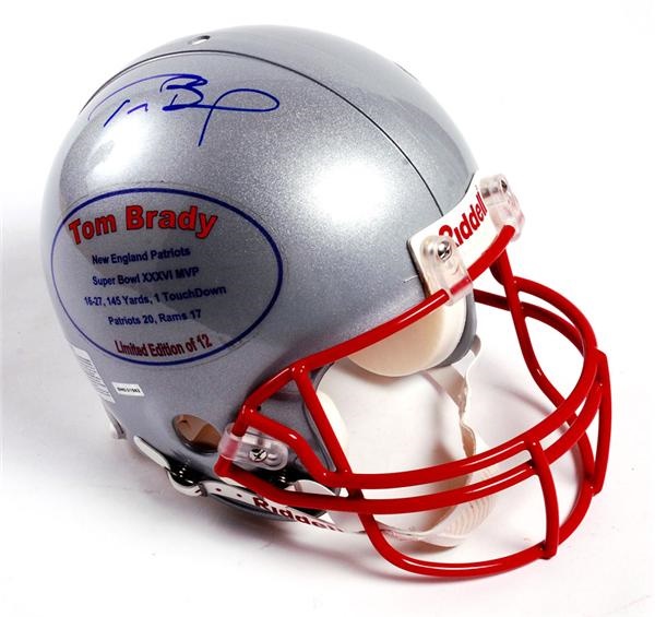 - Tom Brady Signed Ltd Ed Patriots Super Bowl Helmet UDA