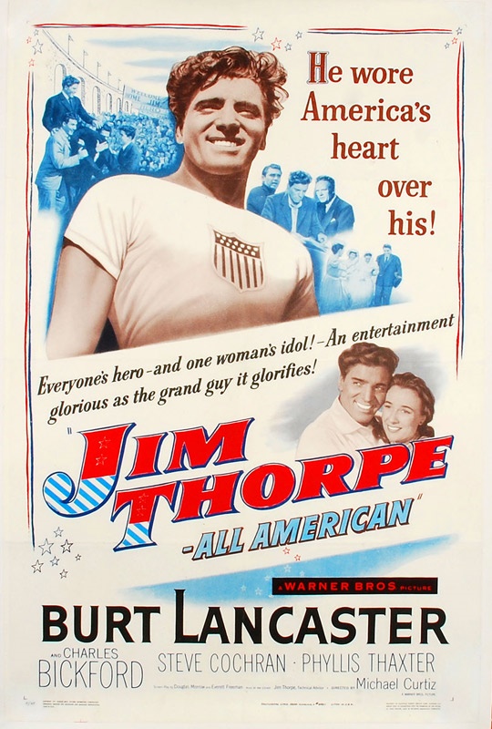 - Jim Thorpe All American One Sheet Movie Poster (1951)