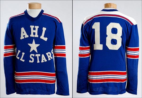 Hockey Equipment - 1956 Paul Larivee AHL All-Star Game Worn Jersey