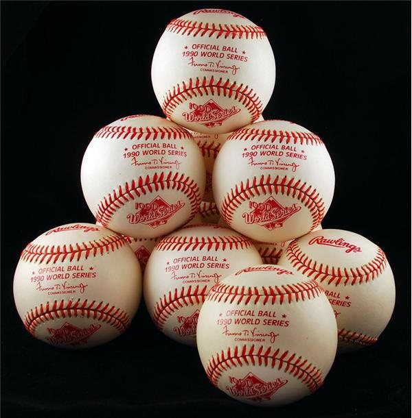 Ernie Davis - 1990 Official World Series Unused Baseballs (11)