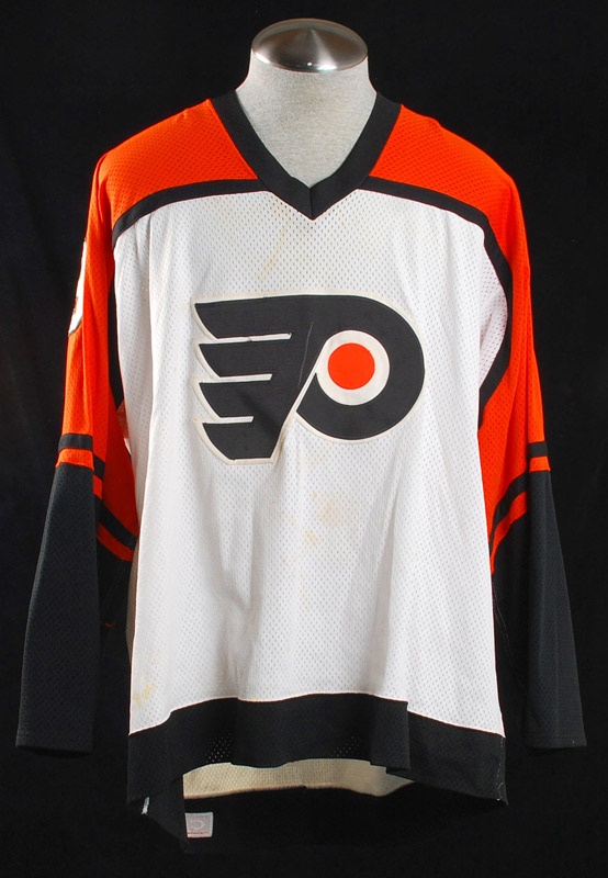 - 1986-87 Doug Crossman Philadelphia Flyers Game Worn Jersey