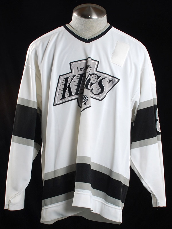 - 1988-89 Gilles Hamel Los Angeles Kings Game Worn Jersey