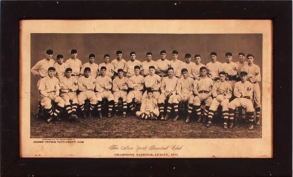 Ernie Davis - 1912 New York Giants Adams' Pepsin Gum Team Print