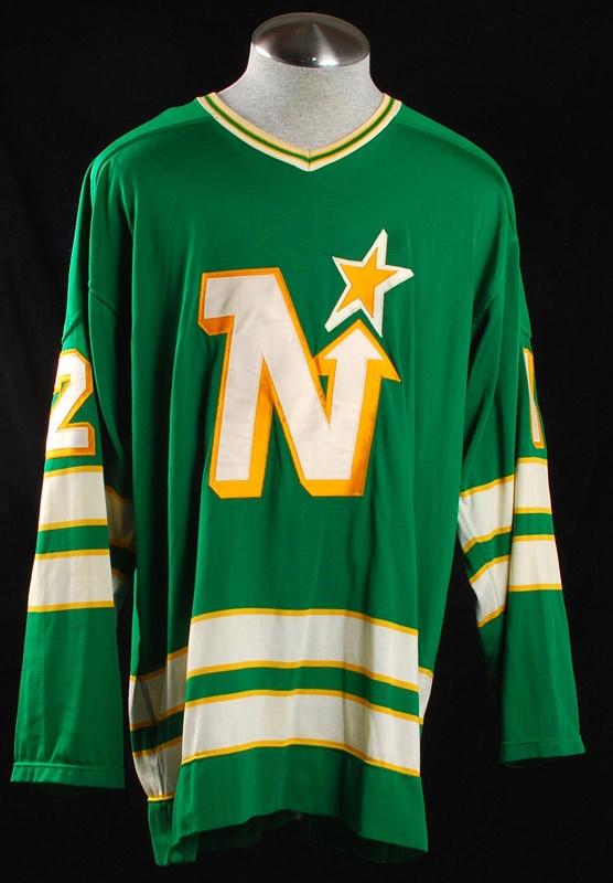 - 1975-76 Steve Jensen Minnesota North Stars Game Worn Jersey