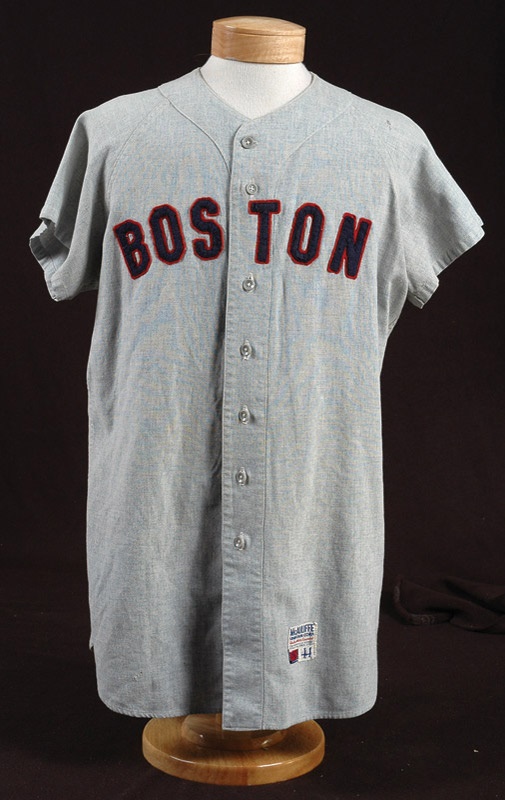 1965 Vintage Red Sox Game Worn Jersey Flannel