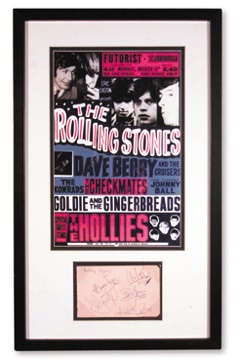 Rolling Stones - The Rolling Stones Mid-1960's Signatures (13x22")