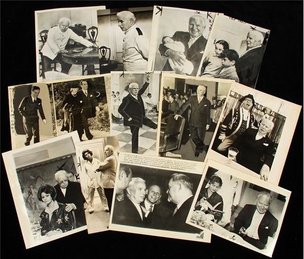 Rock And Pop Culture - Large Archive of Charlie Chaplin Photographs (75)