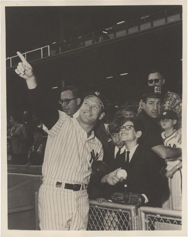 - 1950s Mickey Mantle Yankees Photograph