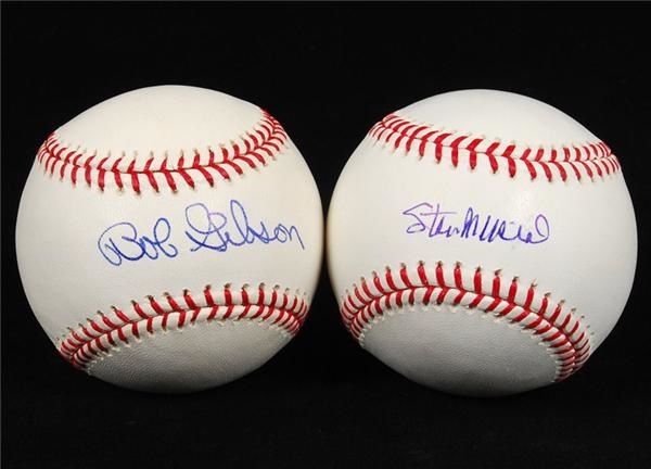 - Stan Musial and Bob Gibson Single Signed Baseballs (2)