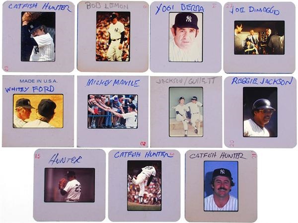 - 1970s New York Yankee Hall of Famer Color Slides (11)