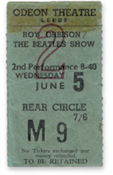 June 5,1963 Ticket