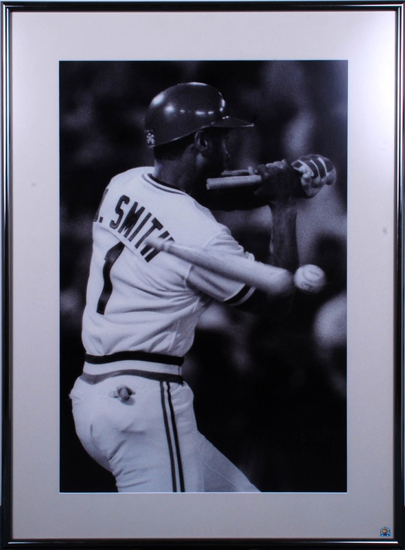 St. Louis Cardinals - Large Ozzie Smith Photo That Hung In Old Busch Stadium