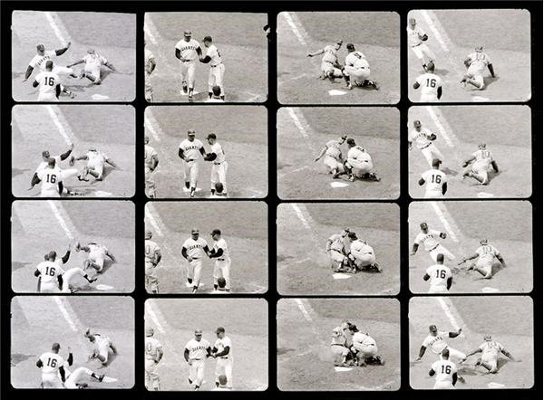 Baseball - 1965 Willie Mays Slides at Home Original Negatives (16 negs)