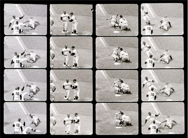 - 1965 Willie Mays Slides at Home Original Negatives (16 negs)