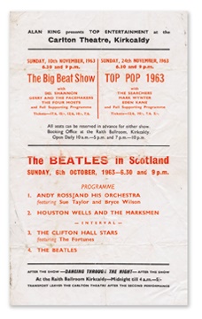 The Beatles - October 6, 1963 Handbill