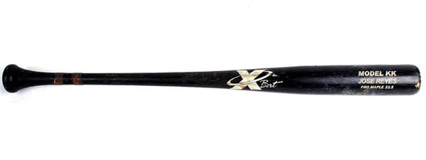 - Circa 2005 Jose Reyes New York Mets Game Used Baseball Bat