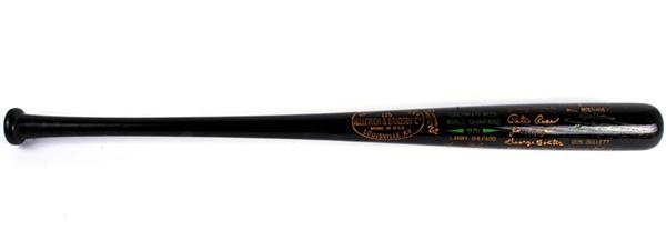 Joseph Scudese Collection - 1975 Cincinnati Reds World Series Black Baseball Bat