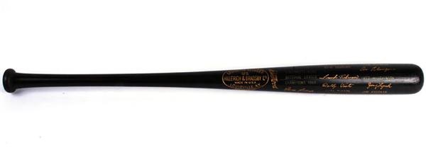 1961 Cincinnati Reds NL Champions Black Baseball Bat