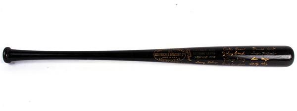 Joseph Scudese Collection - 1970 Cincinnati Reds NL Champions Black Baseball Bat
