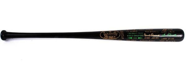 1990 Cincinnati Reds World Series Black Baseball Bat