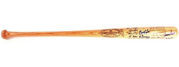 1976 Cincinnati Reds World Series Limited Edition Signed Baseball Bat