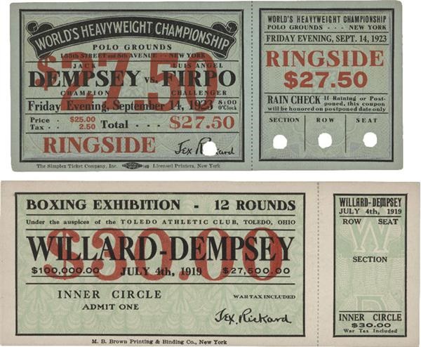 - Jack Dempsey Boxing Full Tickets (2)