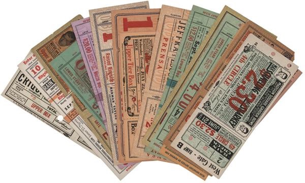 - (16) 1928-1952 Boxing Full Tickets