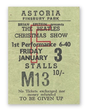 - January 3, 1964 Ticket