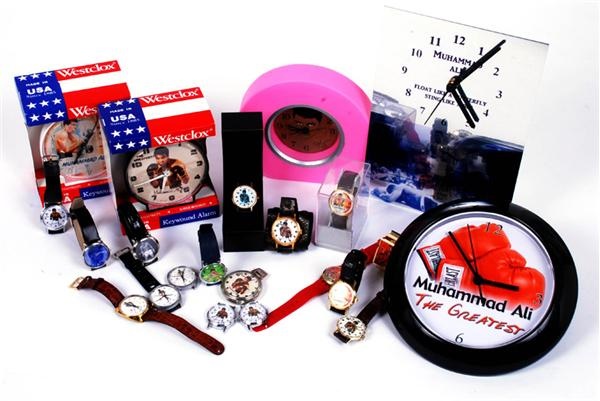 - Collection of Muhammad Ali Watches and Clocks (23)