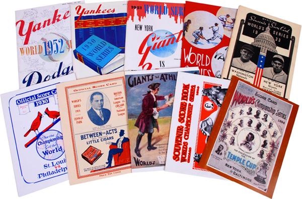 - (60) High Quality OPIE World Series Programs & Negro League Reproductions