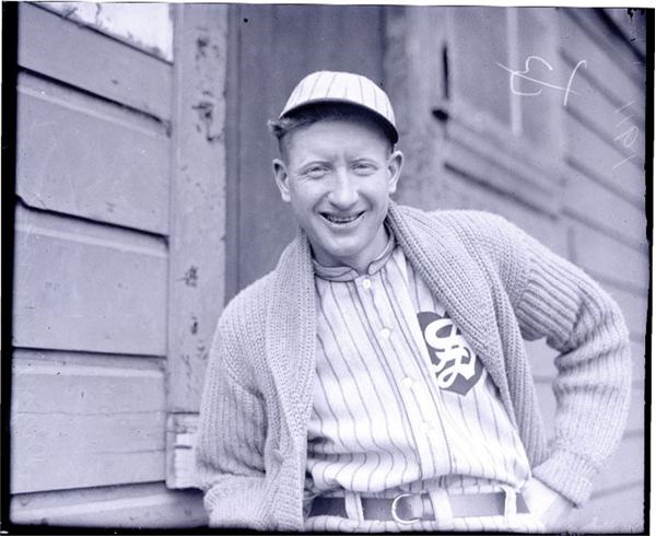 Baseball - Amazing 1911 Dazzy Vance PCL Glass Plate Negative