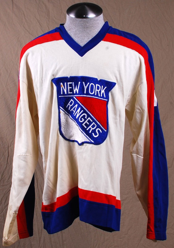 Hockey Equipment - 1970s Rod Gilbert New York Rangers Vintage Replica Hockey Jersey