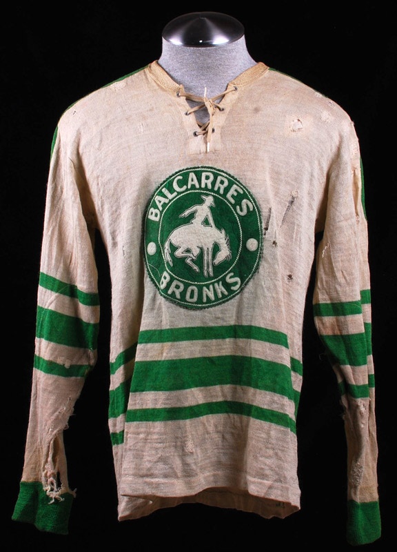 Hockey Equipment - Circa 1949-50 Balcarres Broncs Game Worn Hockey Sweater