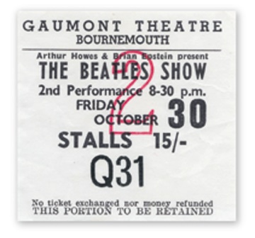 - October 30, 1964 Ticket