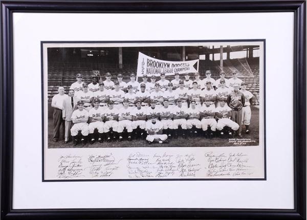 - 1952 Brooklyn Dodgers Team Panoramic Photograph