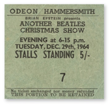 - December 29, 1964 Ticket