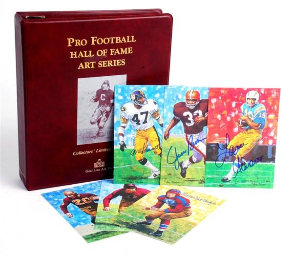 - Goal Line Art Series 1-4 Complete Set with 74 Signed Cards.