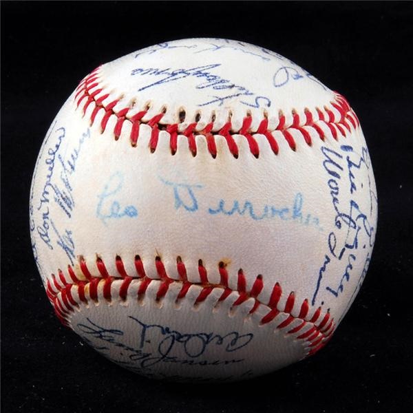 - 1951 New York Giants Team Signed Baseball with Willie Mays Rookie